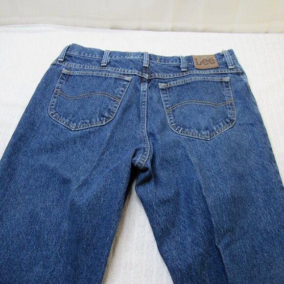 Lee Jeans Men Size 38 X 30 Blue Denim Regular Fit Medium Wash Western Normcore G - Picture 15 of 15